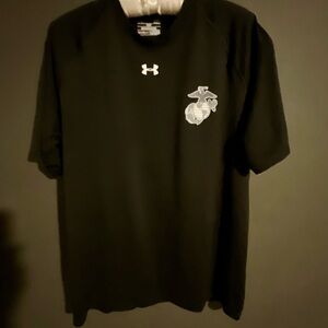 Under Armour Black Short Sleeve Tee with Emblem